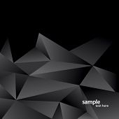 picture of warp  - Modern abstract background of black triangles - JPG 