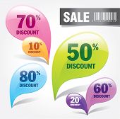 stock photo of objects  - discount labels - JPG 