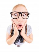 stock photo of  photo  - Photo of a funny surprised girl - JPG 