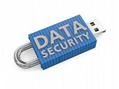 foto of security  - Locked USB device depicting the security of data on portable storage devices - JPG 