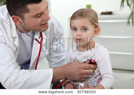 Picture or Photo of Doctor listening to his patient