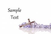 image of religion  - Rosary with Space for Custom Text for religion and prayer concepts - JPG 