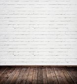 picture of interior  - interior room with white brick wall - JPG 