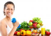 picture of food  - Woman fitness working out exercise health - JPG 