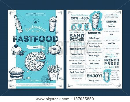 Poster: Restaurant menu design