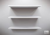 image of simplicity  - white shelves - JPG 