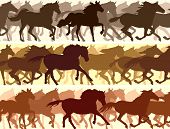 stock photo of horse  - Horizontal vector banner - JPG 