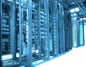 pic of science  - communication and internet network server room - JPG 