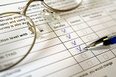 image of tickbox  - Excellent service survey completion form  - JPG 