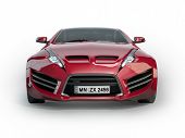 picture of sports  - Red sports car isolated on white background - JPG 