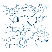 stock photo of scientific  - Vector chemical formula - JPG 