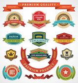 picture of vintage  - Vintage labels and ribbon retro style set - JPG 