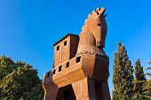 stock photo of trojan  - Trojan Horse at Troy Turkey  - JPG 