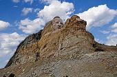 stock photo of horse  - Crazy Horse Monument in South Dakota with blue sky - JPG 