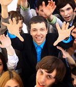 image of business people  - Large group of business people - JPG 