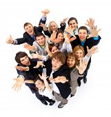 image of group  - Large group of business people - JPG 