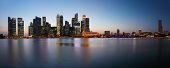 picture of buildings  - Panorama of a big city with tall buildings reflected in a water - JPG 