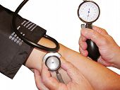 picture of pressure  - Measuring the blood pressure - JPG 