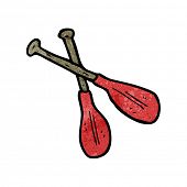 stock photo of oared  - cartoon oars - JPG 
