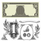 pic of money  - Vector Certificate and Money Ornaments - JPG 