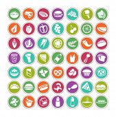 picture of food  - many vector food icons set 4 - JPG 