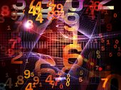 pic of science  - Interplay of numbers and fractal elements on the subject of computers science math and modern technology - JPG 