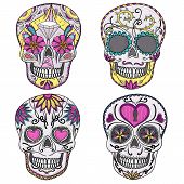 foto of skull  - Mexican skull set - JPG 