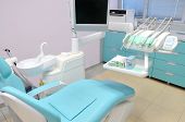 picture of interior  - Modern interior of a dentist office with equipment - JPG 