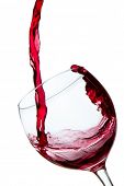 pic of pour  - red wine poured into glass - JPG 