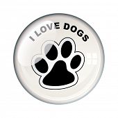 pic of dog  - Show your love for dogs with this paw print - JPG 