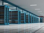 picture of http  - Servers room on a hosting data center - JPG 