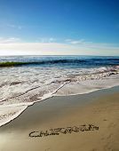 picture of beach  - the word  - JPG 