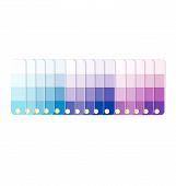 picture of tint  - Vector illustration of colorful paint swatches with tint gradation in row - JPG 