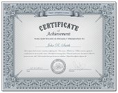 pic of banking  - Vector illustration of detailed cerificate - JPG 