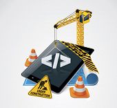 picture of construction  - Vector website construction icon - JPG 